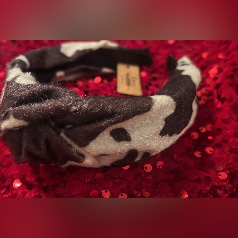 Cow Print Headband